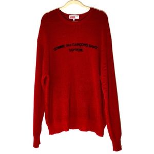 Supreme cdg knit sweater